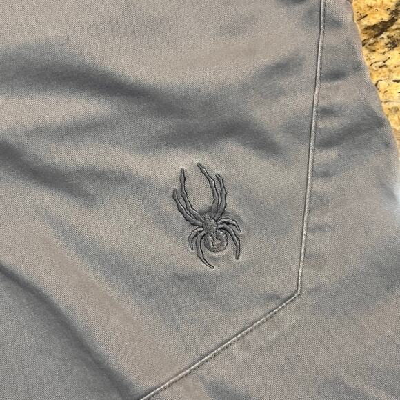 Spyder Men Size 34x30 Outdoor Multi Pockets Spyder Gray Utility Techwear Hiking - Picture 1 of 6